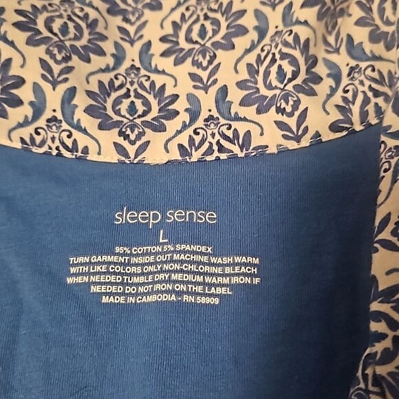 Sleep Sense two tops print white and blue - Picture 3 of 10